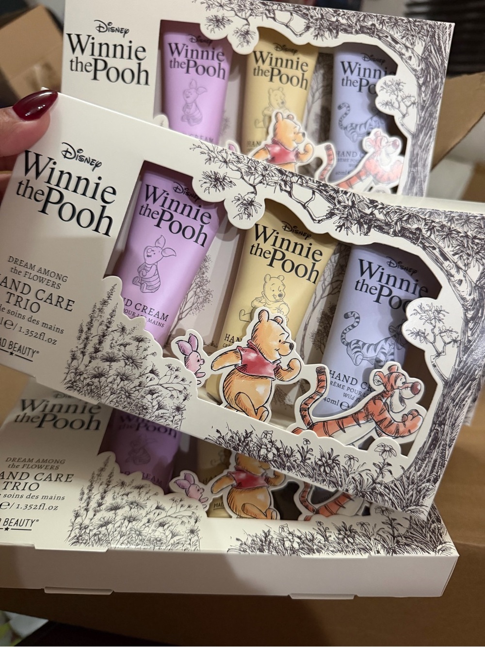 Hand Care Set - Disney Winnie the Pooh - Pastel Purple, Yellow, Lavender - Picture 2 of 5